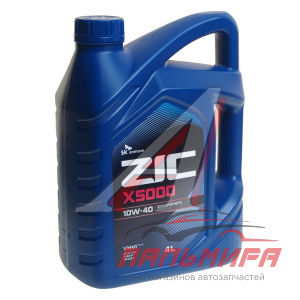 МАСЛО МОТОРНОЕ "ZIC" X5000 10W/40 DIESEL (4 Л. П/СИН.)