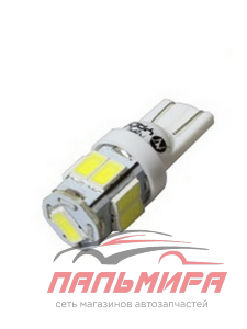ЛАМПА СВЕТОДИОДНАЯ W5W 12V "NORD YADA" (T10 W2.1Х9.5D 9SMD 5730 БЕЛЫЙ)