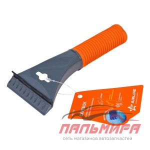 СКРЕБОК С ВОДОСГОНОМ И МЯГКОЙ РУКОЯТКОЙ "AIRLINE" (21 СМ)