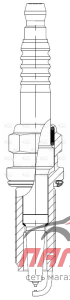 СВЕЧА ЗАЖИГАНИЯ ДЛЯ А/М NISSAN QASHQAI J10 (06-) 1.6I/X-TRAIL T31 (07-) 2.0I PT+PT (VSP 1 VSP1402