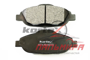 КОЛОДКИ ТОРМОЗНЫЕ ПЕРЕДНИЕ PEUGEOT "KORTEX"