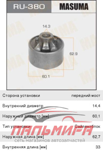 САЙЛЕНТБЛОК MASUMA RU380