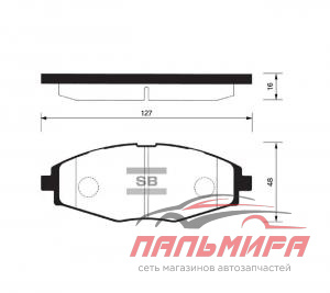 КОЛОДКИ ТОРМОЗНЫЕ ПЕРЕДНИЕ DEWOO MATIZ/LANOS/NEXIA R-13