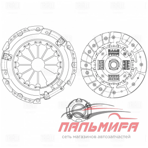 КОМПЛЕКТ СЦЕПЛЕНИЯ В СБОРЕ ДЛЯ АВТОМОБИЛЕЙ LIFAN X60 (15-)/SOLANO (16-) 1.8I (220ММ) С МУФТОЙ