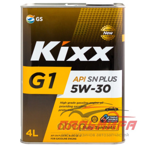 МАСЛО МОТОРНОЕ 5W30 4L G1 SN PLUS API: SN PLUS-RC ILSAC GF-5 FULLY SYNTHETIC Ж.БАНКА