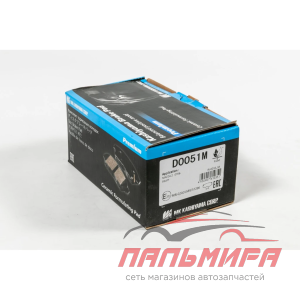 КОЛОДКИ ТОРМОЗНЫЕ ДИСКОВЫЕ ПЕРЕДНИЕ D0051M