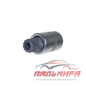 ГОЛОВКА ТОРЦЕВАЯ С БИТОЙ 1/2" SPLINE M16 "AVS" (L=55 ММ) BS12M16H (С ОТВЕРСТИЕМ)