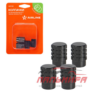 КОЛПАЧОК КАМЕРЫ К-7 (ЧЕРНЫЕ, МЕТАЛЛ, 4 ШТ)