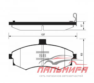 КОЛОДКИ ТОРМОЗНЫЕ  ПЕРЕДНИЕ  HYUNDAI HI-Q