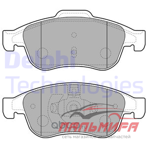 КОЛОДКИ ТОРМОЗНЫЕ ДИСКОВЫЕ ПЕРЕДНИЕ RENAULT FLUENCE, GRAND SCENIC, MEGANE III, SCENIC