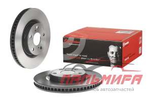 ДИСК ТОРМОЗНОЙ ПЕРЕДНИЙ ВЕНТИЛИРУЕМЫЙ 296ММ BREMBO