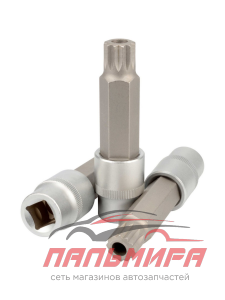 ГОЛОВКА С ВСТАВКОЙ  Spline 1/2" М16 L=100 мм с отверстием АвтоДело 39616