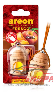 ОСВЕЖИТЕЛЬ "AREON" FRESCO ПЕРСИК (ПОДВЕСНОЙ, БУТЫЛОЧКА, ДЕРЕВО)