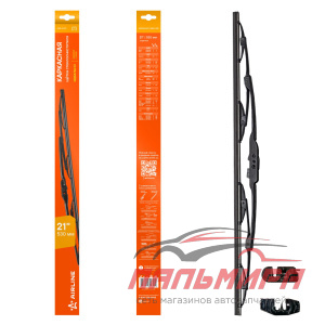 ЩЕТКА СТЕКЛООЧИСТИТЕЛЯ 53 СМ. КАРКАСНАЯ (4 АДАПТЕРА) "AIRLINE"