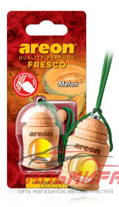 ОСВЕЖИТЕЛЬ "AREON" FRESCO ДЫНЯ (ПОДВЕСНОЙ, БУТЫЛОЧКА, ДЕРЕВО)