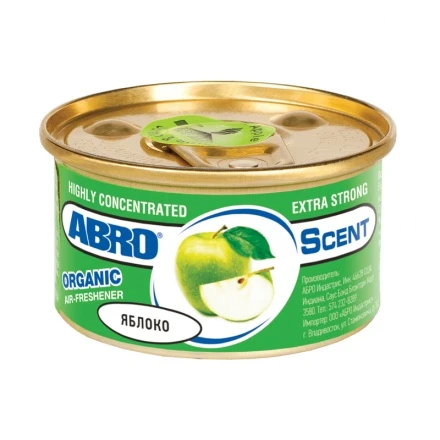 ОСВЕЖИТЕЛЬ НА ПАНЕЛЬ "ORGANIC" ЗЕЛЕНОЕ ЯБЛОКО 42ГР