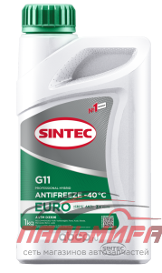 Выводим!!! 989181 АНТИФРИЗ "SINTEC EURO" ЗЕЛЕНЫЙ (1 Л)
