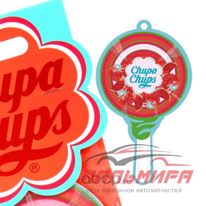 ОСВЕЖИТЕЛЬ "CHUPA CHUPS" ПОДВЕСНОЙ ДВОЙНАЯ ПРОПИТКА "АРБУЗ"