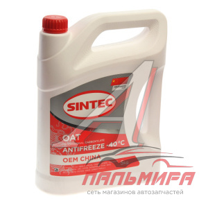 АНТИФРИЗ "SINTEC" OEM CHINA OAT - 40  (5КГ) КРАСНЫЙ