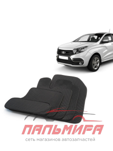 КОВРИКИ САЛОНА LADA X-RAY МАТЕРИАЛ EVA ЧЕРНЫЙ "CS-20" (С ПЕРЕМЫЧКОЙ)