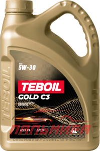 МАСЛО МОТОРНОЕ "TEBOIL" GOLD 5W30 SP/C3 (4Л, СИНТ) АКЦИЯ