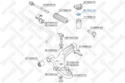 Подшипник опоры амортизатора STELLOX 2674001SX