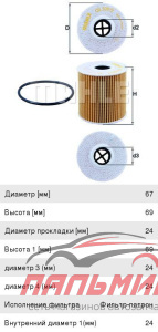 Фильтр масляный CITROEN Berlingo 1.4-1.6 02>/C2/C3 1.1-1.6 0