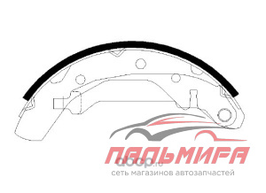 КОЛОДКИ ТОРМОЗНЫЕ ЗАДНИЕ БАРАБАН. DAEWOO MATIZ 98