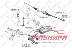 Опора шаровая!\peugeot 406/405 95>/605 89> || STELLOX