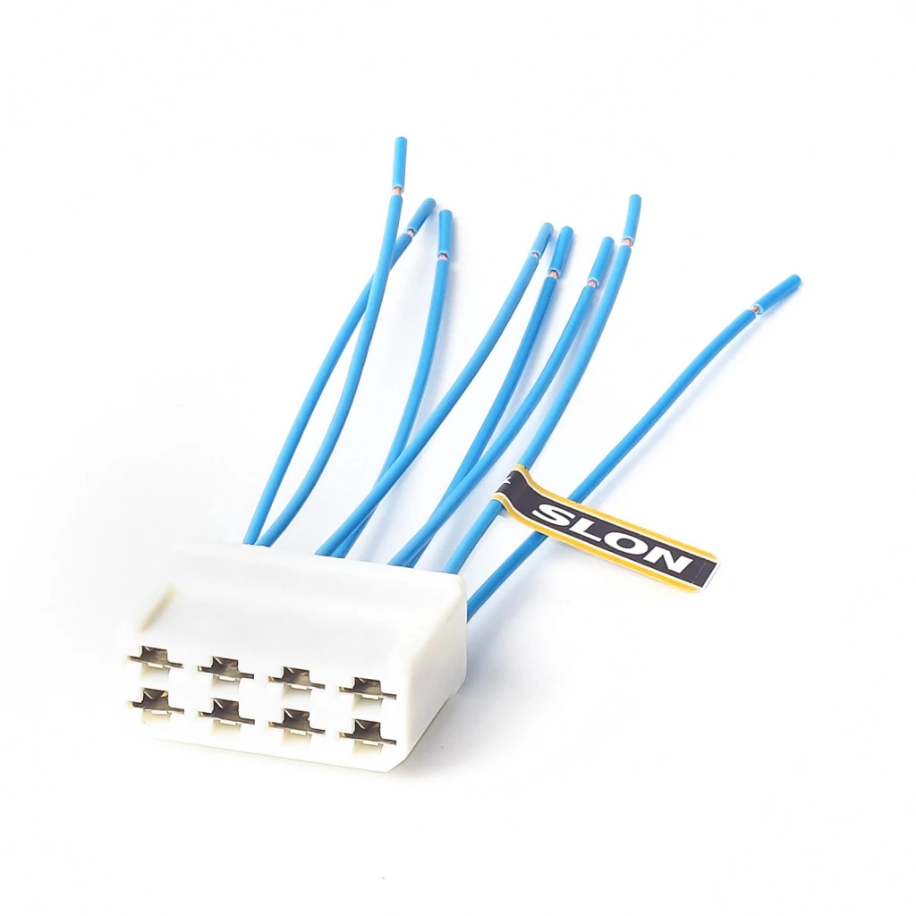 КОЛОДКА РАЗЪЕМОВ (8-КОНТАКТ.) 6,3 С ПРОВОДОМ (МАМА) "SLON"