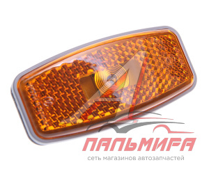 ФОНАРЬ БОКОВОЙ ГАБАРИТНЫЙ СВЕТОДИОДНЫЙ ЖЕЛТЫЙ 12-24V АЭК
