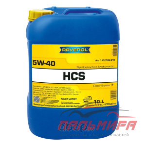 МАСЛО МОТОРНОЕ "RAVENOL" HCS 5W/40 CF/SN A3/B4 (10Л. СИН)