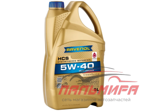 МАСЛО МОТОРНОЕ "RAVENOL" HCS 5W/40 API SN/CF (5Л. СИН)