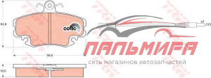 КОЛОДКИ ТОРМОЗНЫЕ ДИСКОВЫЕ LADA LARGUS, LOGAN, SANDERO