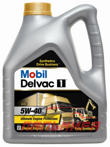 МАСЛО МОТОРНОЕ "MOBIL DELVAC 1" 5W/40 (4Л. СИН.)