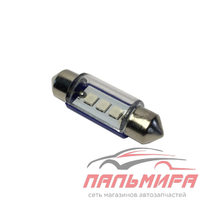 ЛАМПА ПОДСВЕТКИ СВЕТОДИОДНАЯ C5W 12V 0,22W (T11, СИНИЙ) "NORD YADA"