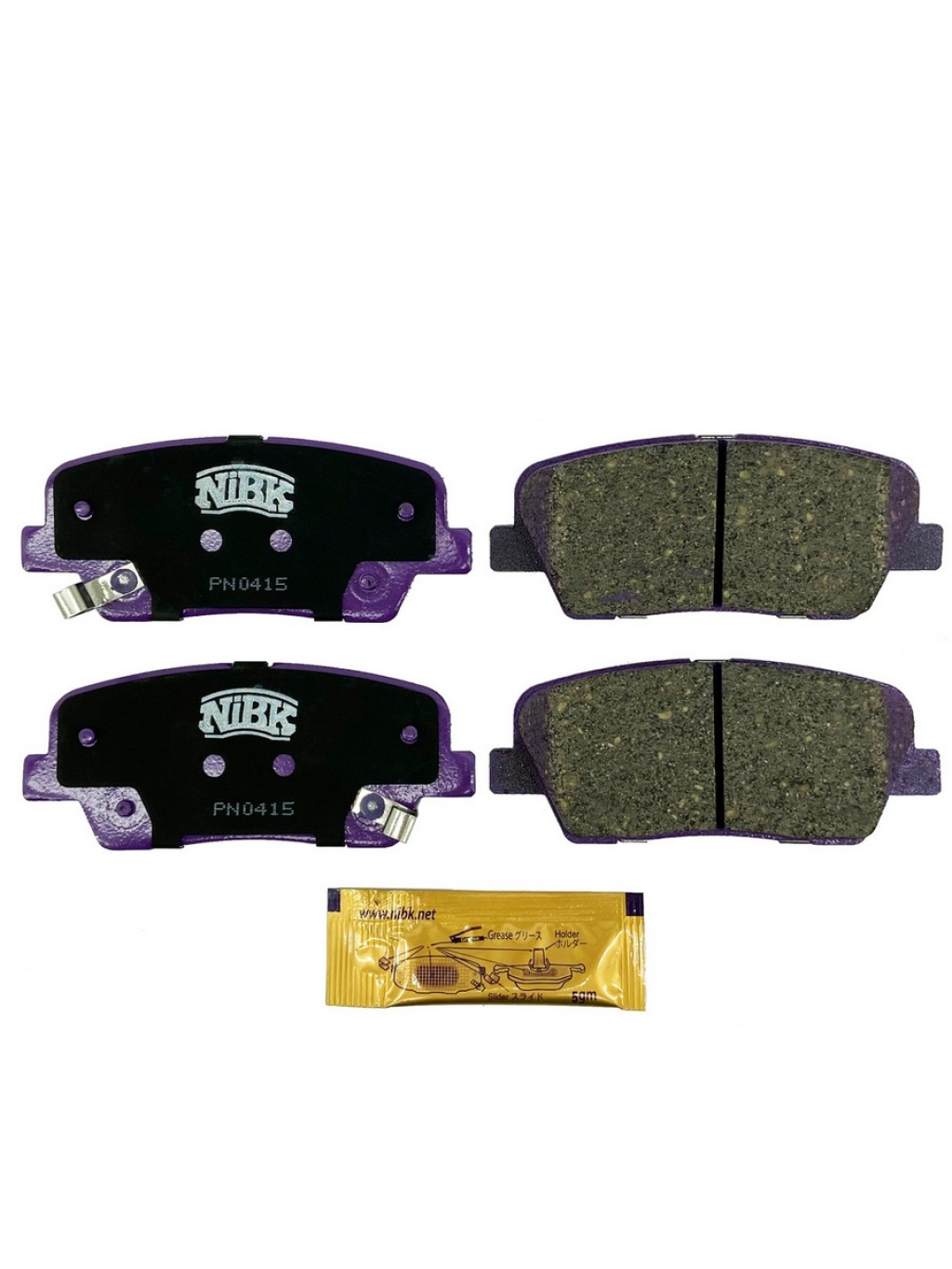 КОЛОДКИ ТОРМОЗНЫЕ ДИСКОВЫЕ ЗАД PN0415 NIBK