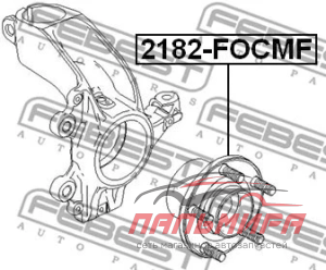 СТУПИЦА С ПОДШИПНИКОМ FORD FOCUSII,C-MAX04-1.6,1.8,2.0//MAZDA3//VOLVOC30/S40/V50
