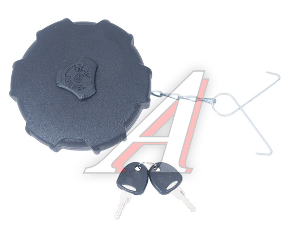 КРЫШКА ТОПЛИВНОГО БАКА ПОЛУОБОРОТНАЯ С ЗАМКОМ (ПЛАСТИК) ДЛЯ А/М КАМАЗ