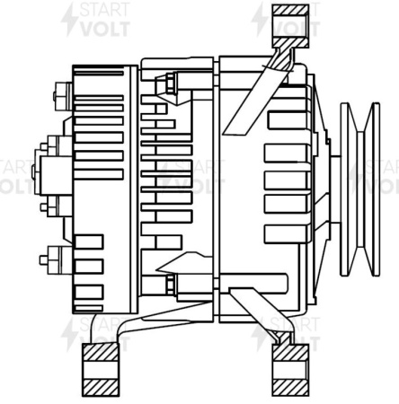 ГЕНЕРАТОР ПАЗ-3205 ДВ. ЗМЗ-5234.10 (120A) "STARTVOLT"