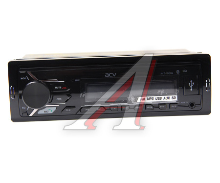 АВТОМАГНИТОЛА ACV AVS-812BB 1 DIN/BLUETOOT/USB/AUX/SD/FM