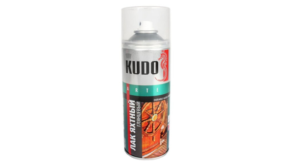 ЛАК СПРЕЙ ЯХТНЫЙ 520 МЛ KUDO (ГЛЯНЦЕВЫЙ)