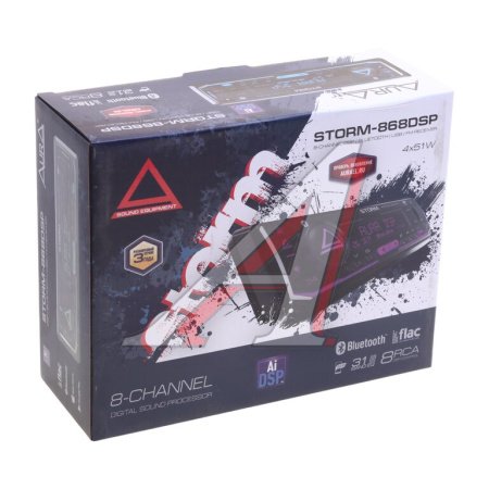АВТОМАГНИТОЛА AURA STORM-868DSP USB/SD-ресивер 