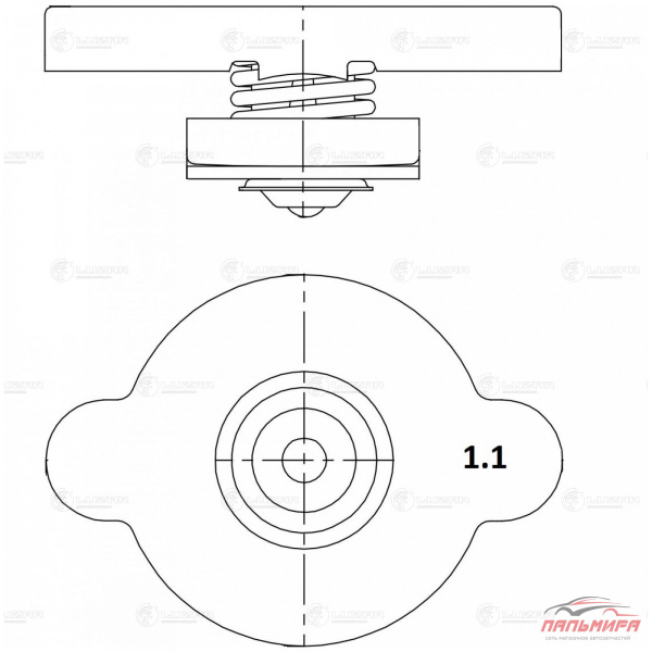 КРЫШКА РАДИАТОРА TOYOTA/NISSAN/MAZDA/HYUNDAI/KIA "LUZAR"