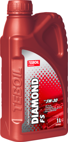МАСЛО МОТОРНОЕ "TEBOIL" DIAMOND FS 5W/30 SL/CF A5/B5 (1Л, СИНТ)