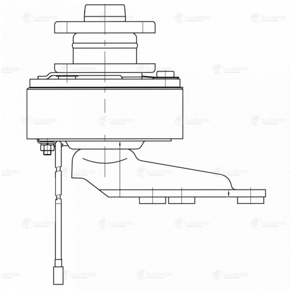 МУФТА ЭЛЕКТРОМАГНИТНАЯ УМЗ-А274 EVOTECH для а/м ГАЗ-3302 ШИРОКИЙ ШКИВ "LUZAR" LEC 03219