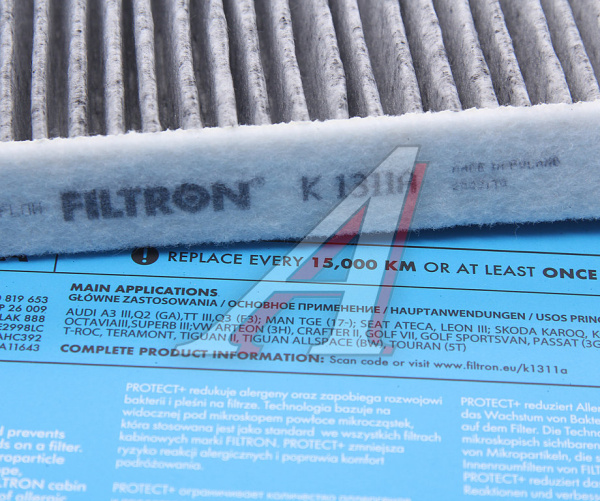 ФИЛЬТР САЛОННЫЙ FILTRON K 1311A AUDI A3,SKODA