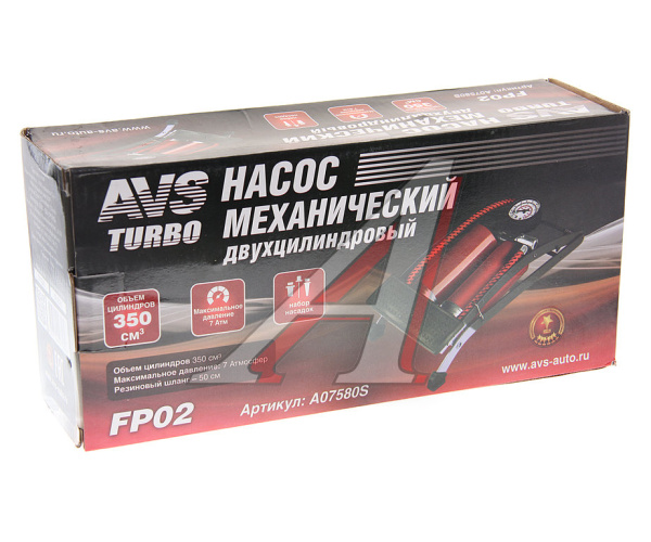 НАСОС НОЖНОЙ С МАНОМЕТРОМ "AVS" A07580S