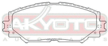 Колодки тормозные дисковые, комплект TOYOTA AURIS  COROLLA