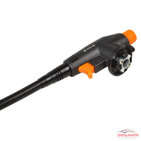 ГОРЕЛКА ГАЗОВАЯ С ПЬЕЗОПОДЖИГОМ "AIRLINE" (ПОД ЦАНГОВЫЙ БАЛЛОН, ГИБКОЕ СОПЛО D12*110 ММ)